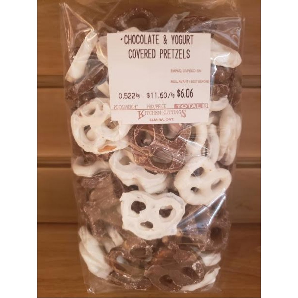 Chocolate and Yogurt Covered Pretzels -lb